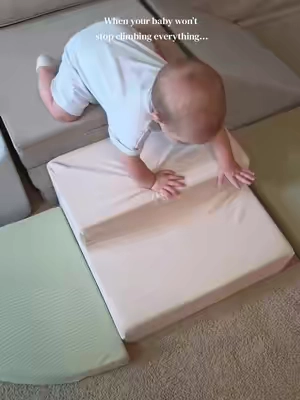 and Mom finally gets to relax for a minute too! These blocks are a great deal and perfect for burning off the baby energy!   #babyboy #climbing #playtime #babymusthaves #backtoschool 