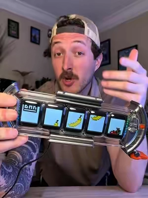 This crazy thing on my desk is a Divoom Timesgate! #divoom #divoomtimesgate #gaming #gamer #games 