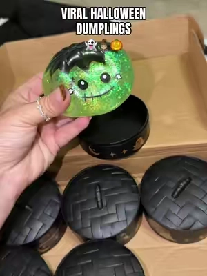 These are the ones that all the ones that all the kids want!! ##dumplings##halloweendumpling##boobasket##halloweentoys