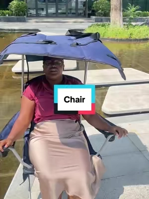 It’s not just a chair it’s foldable it has a canopy and it’s easy to carry#campingchair #tiktokshopcreatorpicks #chair #foldablechair #outdoorchair 
