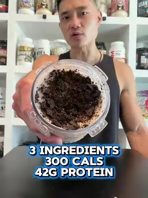 3 ingredient cookies & cream protein ice cream using @JOCKO FUEL protein #jockofuel #proteinicecream 