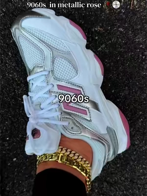 New Balance 9060 in metallic rose @Evans Sneakers #newbalance #newbalance9060 #9060 #sneakers #shoes 