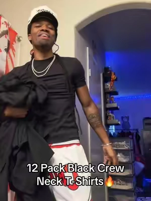 This 12 Pack Black Crew Neck T-Shirts are great and VERY! comfortable😁💯