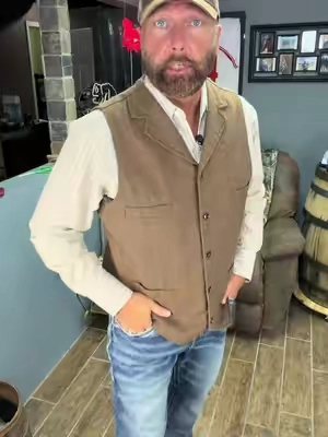 Men's tweed wool herringbone western style hunting vest. These are great for that western cowboy style. Take casual to a whole new level. Manly and rugged looking will allow you to dress it up without looking too dressy. Several colors to choose from! Gonna look great in jeans and cowboy boots! #tiktokshopcreatorpicks #TikTokshopbacktoschool #tiktokshopblackfriday #menssuit #cowboy @MEN SUIT  