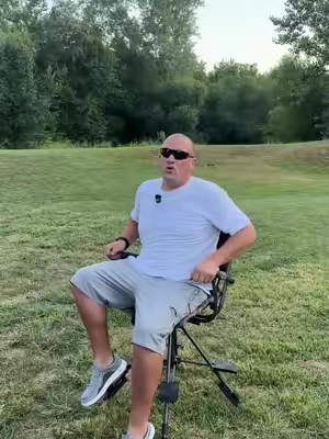 This folding hunting chair is built for long sits in the blind with a 360-degree silent swivel design, supportive backrest and sturdy 330 lb capacity. The adjustable legs help keep you stable on uneven ground, making it a solid setup for deer hunting, turkey hunting and other outdoor use. #tiktokshopcreatorpicks #TikTokshopbacktoschool #SummerVibes #HuntingGear #huntingchair 