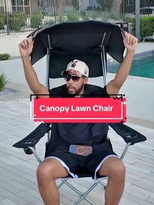 The way this canopy saved me from the sun needs to be studied 😭  #lawnchair #outdoorchair #campingchair #canopychair #chairwithshade 