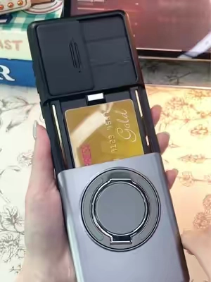 OREKROY For Samsung Galaxy S26 Ultra Plus S25 S24 S23 S22 Case, Slide Camera Cover, 360° Rotating Ring Kickstand, Card Slot Wallet, Dual Layer Shockproof Protective Phone Case #samsungcase #phoneprotection #musthave #spotlightfinds #tiktokmademebuyit 