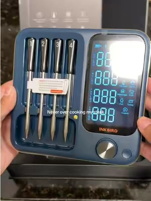 Got rid of my battery thermometer and upgraded to a Bluetooth one that comes with an app! Best upgrade 😮‍💨#foodthermometer #bluetooththermometer #kitchenmusthaves #kitchengadgets 