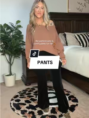 I’m 5’3” 135lbs wearing a medium, they’re so stretchy I def could do a small. So size down if you want a more snug fit. #fallstyle #comfypants #stretchypants #flarepants #falloutfits 