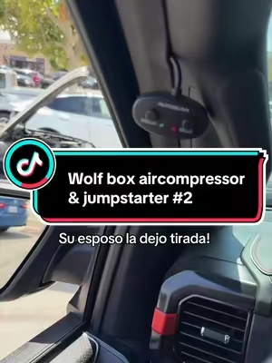 Todo dueño de auto lo deveria de tener! #jumpstart #portablejumpstarter #aircompressor #wolfbox #emergencykitessentials @WOLFBOX 