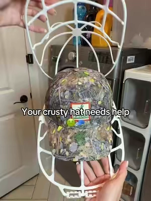 Keep your favorite hats clean without crushing their shape 🧢 This hat washing cage helps support baseball caps while they’re being washed, so they can come out looking fresh without getting smashed or misshapen. #HatWasher #HatCleaning #BaseballCap #LaundryHacks #CleaningTips hat washing cage hat washer baseball cap washer how to wash hats hat cleaning tool cap washing cage laundry accessories