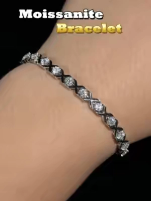My Absolute Favorite The Moissanite Bracelet That Passes the Diamond Tester.#delzzad #moissanitejewelry #TikTokshopbacktoschool #moissanite #2026trend #viraltiktok #nontarnish #unisexjewelry #sparkleandshine #crossbracelet #bracelet #giftguide