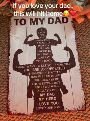 I love this sign and it has holes for you to hang it up!  #papa #sign#cute#mimi#tiktokshop