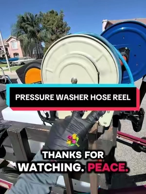 No more fighting with the pressure washer hose, this takes care of the job easily! #fyp #cardetailing #carwash #reel #howto 