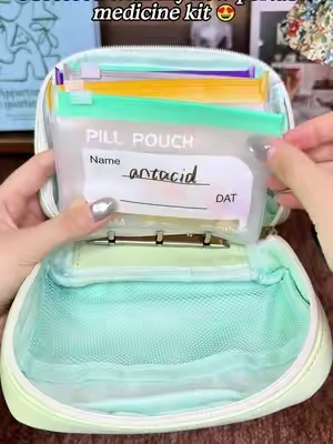 💊 Cute portable pill pouch, your compact on‑the‑go first‑aid kit #PillOrganizer #TravelEssentials #fyp #TikTokShop#fouyou 