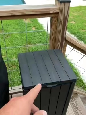 Outdoor Trash Can #outdoortrashcan #outdoortrashbin #patiotrashcan 