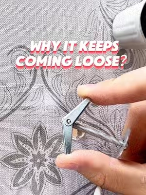 This explains why some wall mounts loosen up again and again.#tiktokshop #anchor #woodworking #screw #drywall 