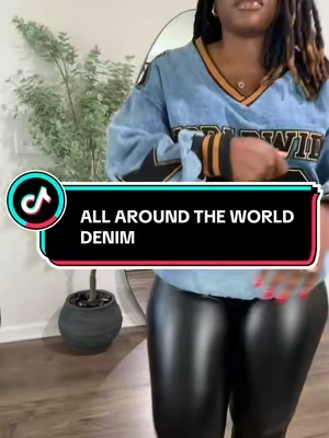 This denim jersey just did the WHOLE outfit 😮‍💨🔥 I’m wearing a large. #TikTokshopbacktoschool #tiktokshopcreatorpicks #oversizedsweatshirt #akira 
