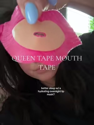 Mouth Taping benefits:  ✨Boosts deep sleep and body oxygen. ✨Cuts Snoring: Keeps the mouth shut to reduce noise. ✨Fights morning dry mouth and throat irritation. ✨ Delivers collagen and hyaluronic acid overnight. ✨ Prevents the peeling caused by normal tape. #mouthtapesleeping #mouthtapebenefits #mouthtape #queentape @Queen Tape 