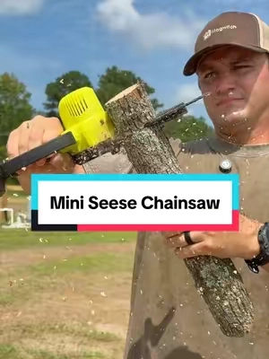 The battery indicating light is a nice touch! #seese #chainsaw 