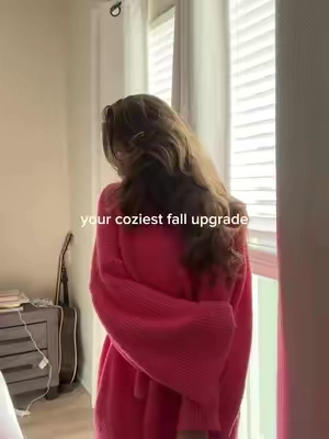 A crisp fall morning 🍂 + the softest affordable robe you'll own #TikTokShop #LuxuryRobe #CozySeason #FallAesthetic #MorningRoutine