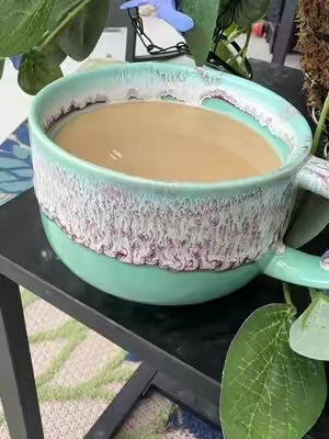 I love hand made details that go into this coffee mug. Each mug designed uniquely. Perfect for coffee or soups. #novacoffeemugs #coffeedrinkers #coffeemugs #ceramicmug #coffee @Nova Ceramics 