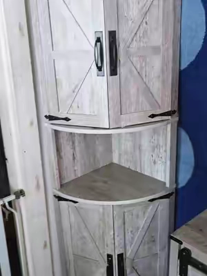 #cornercabinet #cabinets #cabinet #farmhousestyle 