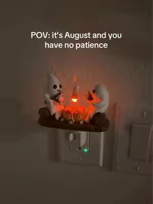 August 1st = start of spooky season #halloween #ghosts #nightlight #holidays #fyp 