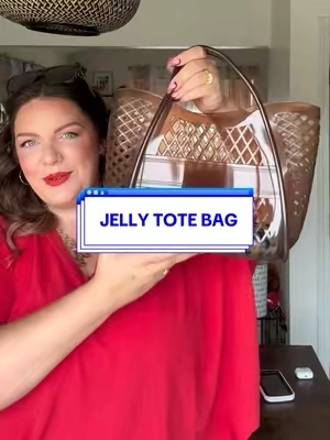 Got a TON of compliments on this yesterday 🤭 #cushionaire #jellybag #totebag 
