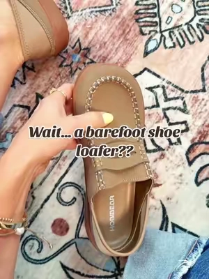 Barefoot shoes are definitely one-of-a-kind, but make them loafers too?? Love them. @HOBIBEAR SHOES OFFICIAL #barefootshoes #loafersforwomen #widefeetfriendly #everydaystyle #TikTokshopbacktoschool 