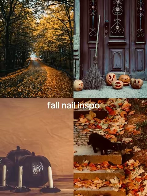 So many nails for fall and Halloween 👻🎃🤎#glamnetic #fallnails #halloweennails #nailinspo #spookyseason 