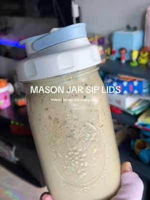 they have narrow or wide mouth fit and multiple colors. #masonjarlid#masonjar#coffee#icedcoffee#icedcoffeeathome