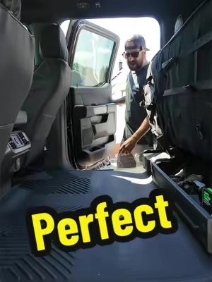 This under-the-backseat storage for the F-150 is PERFECT! 🔥 Separate cubbies with dividers keep all your gear organized, plus there’s even a dedicated spot for your fishing poles. 🎣 Makes use of all that wasted space while keeping everything clean, secure, and out of the way! #F150 #FordF150 #TruckAccessories #TruckMods #FordTrucks