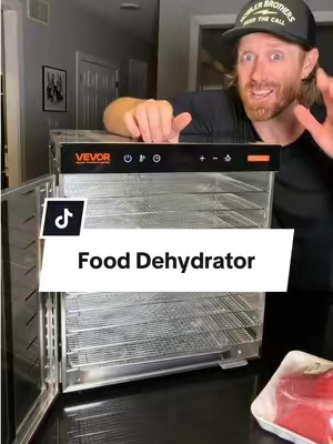 If you've always wanted a food dehydrator, this is your sign. #fooddehydrator #beefjerky #fruitleather #kitchengadgets #jerky 