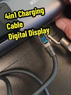 The digital charging display is key! #4in1cable #chargingcable #mfish #tiktokshopcreatorpicks @mfish tech inc 