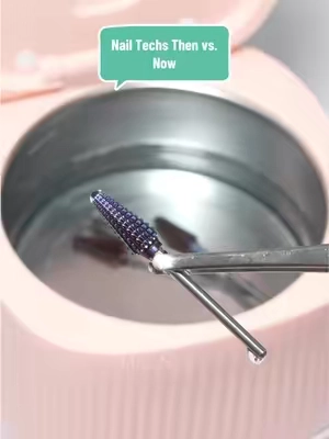 Nail Techs Then vs. Now Hygiene Upgrade! Cleaner machines keep tools spotless, safe, and ready for every client. 👉🏻Check my shop! #melodysusie #nailtech #nailtechcheck #nailtools #nail 