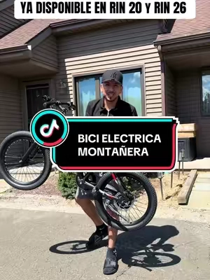 Bici eléctrica montañera rin 20 y rin 26 22mph #tiktokshopcreatorpicks #ebike #bicicletaelectrica #BacktoSchool 