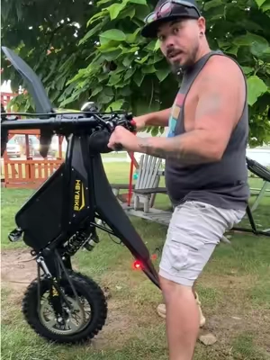 Blacked Out HeyBike Villain #electricdirtbike #edirtbike #dirtbike #heybike #tiktokshopcreatorpicks @Heybike Inc @Heybikesports 