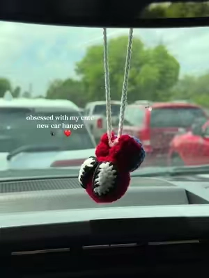 Spider fans! You need this🕷️ #crochet #carhanger #crochetcharm #fyp #spider 