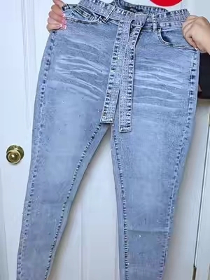 Rhinestone High Waist #TikTokshopbacktoschool 