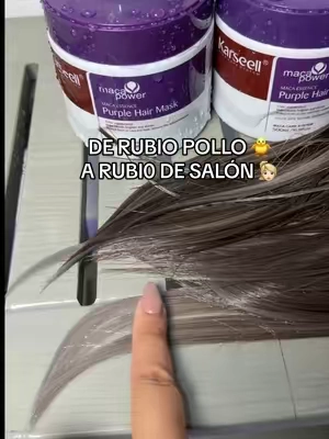 Mascarilla Karseell para rubias y cenizas #blondehair #karseellhairmask #haircareproducts #tiktokshopcreatorpicks #TikTokshopbacktoschool @Karseell Official 