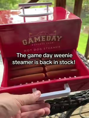 This sold out so fast last year!! #hotdogsteamer #hotdog #gameday #football #viral 