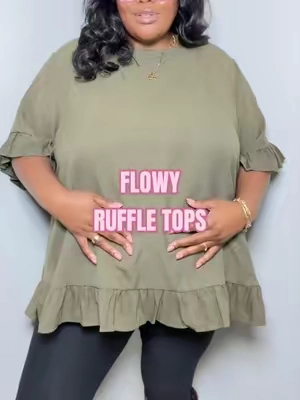 apron belly friendly top ✨💖 #flatteringtops #flowytop #plussizefallfashion #tummyflatteringoutfits #apronbellyfriendly 