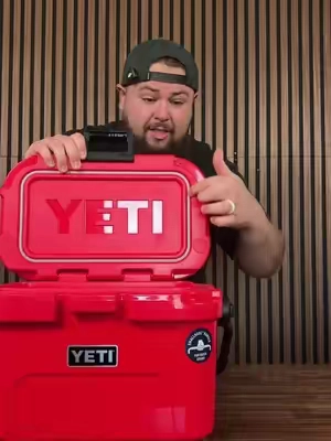 The YETI Roadie 8 Hard Cooler 🧊 Check link for current pricing #yeti #roadie8 #hardcooler #tiktokshopcreatorpicks #lunchcooler 