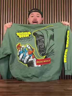 The Marvel Doom Oversized Hoodie 🔥 Size down for the perfect fit. Check link for current pricing #marvel #drdoom #oversizedhoodie #tiktokshopcreatorpicks #streetwear 