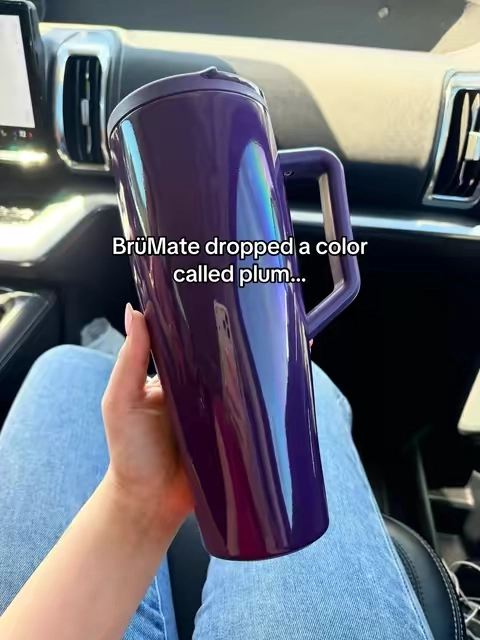 Bestie, the new BrüMate Plum color is SO pretty 😭💜 It’s that deep, rich purple that somehow feels perfect for late summer, fall, and honestly year-round if purple is your personality 😂 If you’ve been searching for a purple tumbler, new BrüMate color, limited-edition BrüMate, cute water bottle, leakproof tumbler, or everyday travel cup, Plum is such a good one to add to the rotation. It’s bold without being too loud and somehow makes drinking water feel way more fun. #Brumate #BrumatePlum #PlumTumbler #PurpleTumbler #NewBrumateColor      @BrüMate 