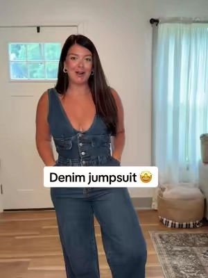 The denim jumpsuit you didn’t know you needed! #denimjumpsuit #cider #westernstyle 