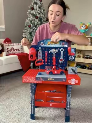the spider kids are going to go CRAZY ❤️🕸️🕷️ #toddlermusthaves #christmasgiftideas #giftsforkids #kidstoolbench 