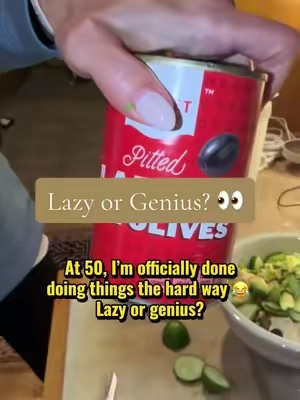 Call me lazy…I call it genius 😂 no more chasing olives around the cutting board! @Luvan-us #olive #kitchengadgets #KitchenHacks #kitchenfinds #tiktokmademebuyit 