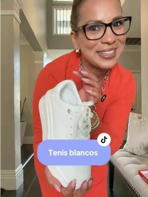 Tenis cómodos blancos de mujer #tenisdemujer #tenisblancos #TikTokshopbacktoschool #womensneakers #teniscomodosparamujer 